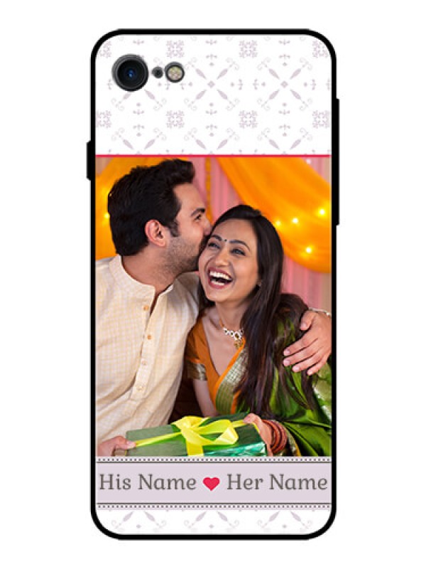 Custom iPhone SE 2020 Custom Glass Mobile Case  - with Photo and Ethnic Design