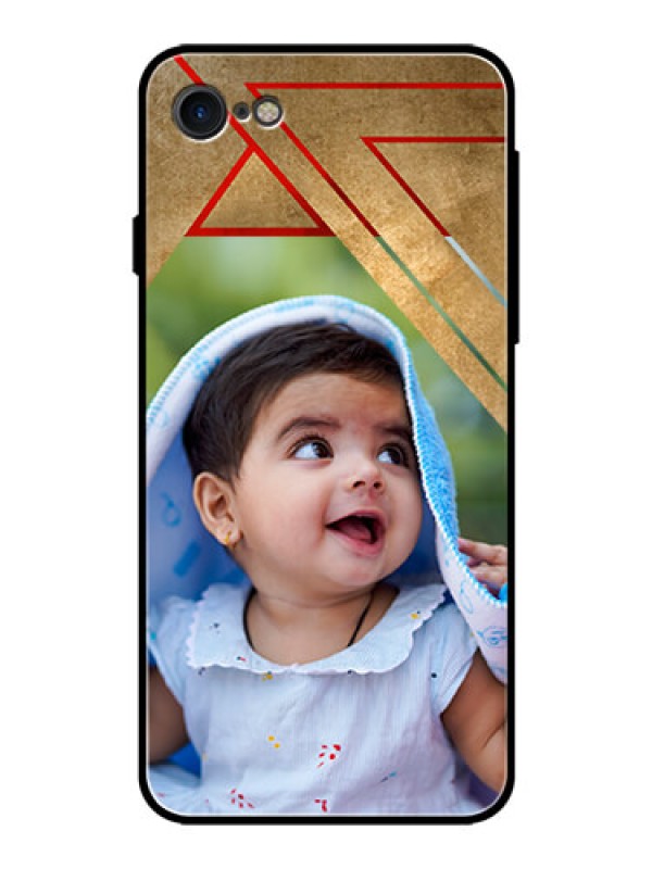 Custom iPhone SE 2020 Personalized Glass Phone Case  - Gradient Abstract Texture Design