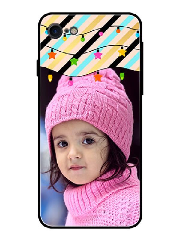 Custom iPhone SE 2020 Custom Glass Mobile Case  - Lights Hanging Design