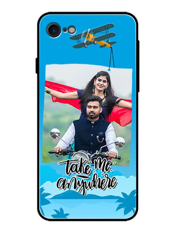 Custom iPhone SE 2020 Custom Glass Mobile Case  - Traveller Design 