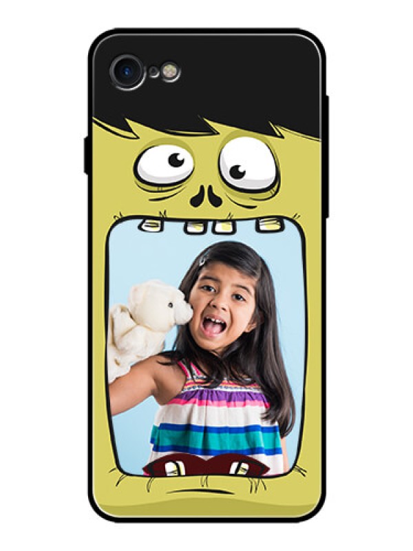 Custom iPhone SE 2020 Personalized Glass Phone Case  - Cartoon monster back case Design