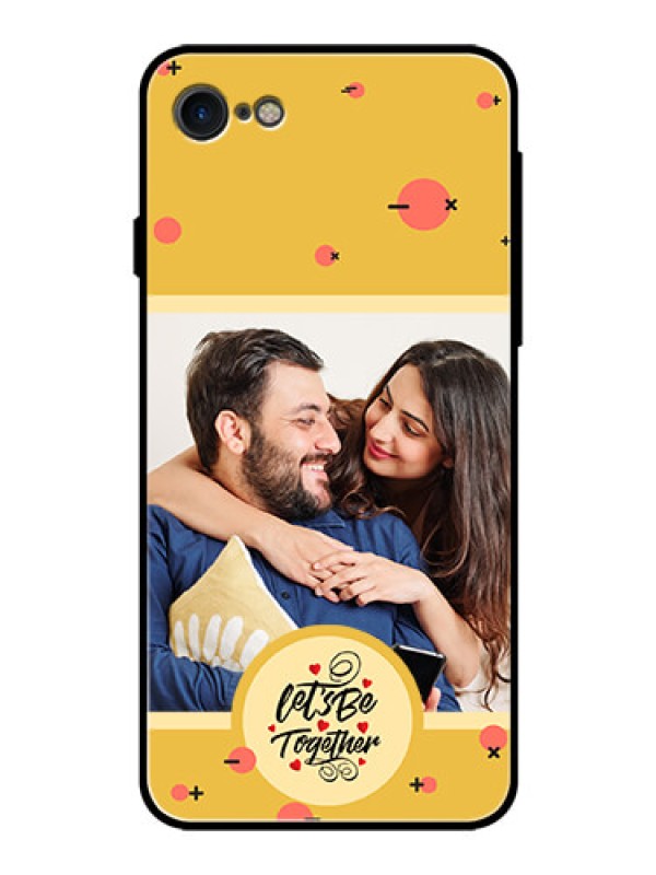 Custom iPhone SE (2020) Photo Printing on Glass Case - Lets be Together Design