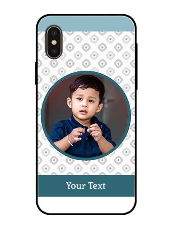 Custom Apple iPhone X Personalized Glass Phone Case  - Premium Cover Design