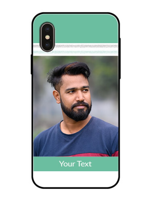 Custom Apple iPhone X Custom Glass Phone Case  - Premium Cases for Girls