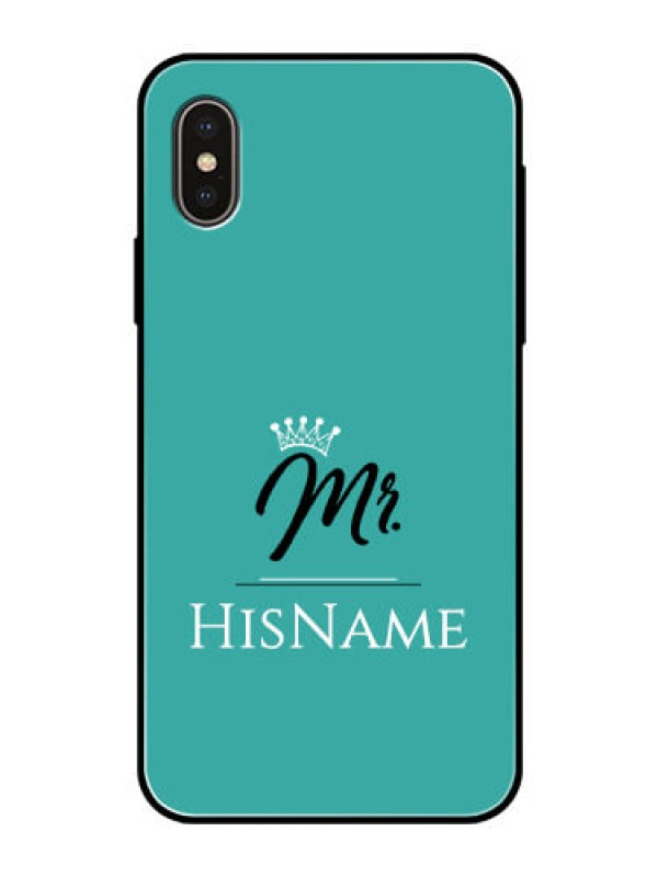 Custom Iphone X Custom Glass Phone Case Mr with Name