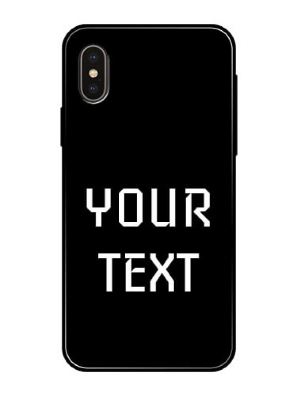 Custom Iphone X Your Name on Glass Phone Case