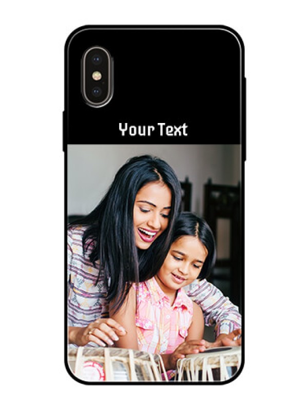 Custom Iphone X Photo with Name on Glass Phone Case