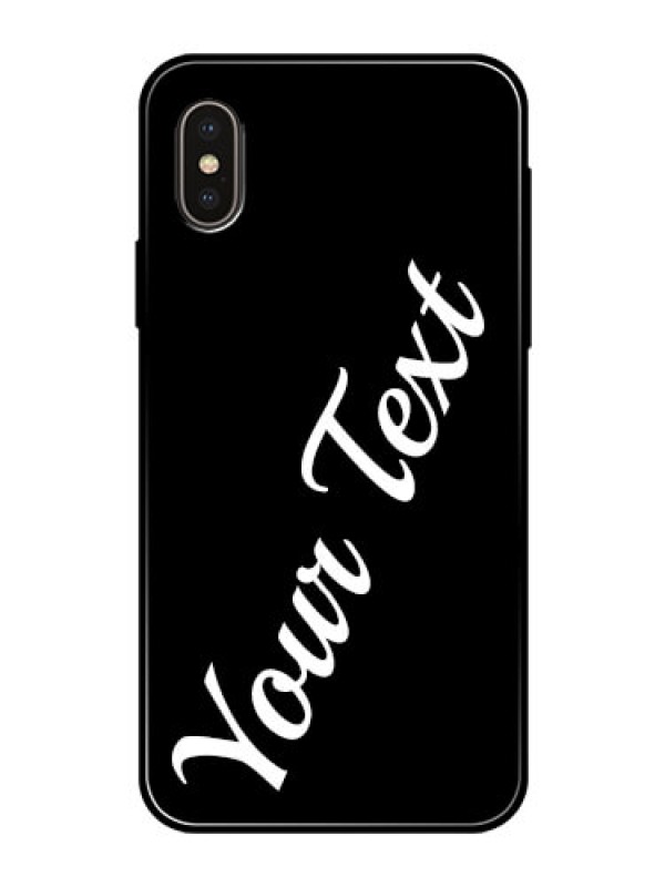 Custom Iphone X Custom Glass Mobile Cover with Your Name