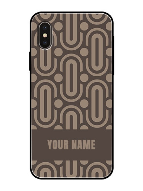 Custom iPhone X Custom Glass Phone Case - Captivating Zero Pattern Design