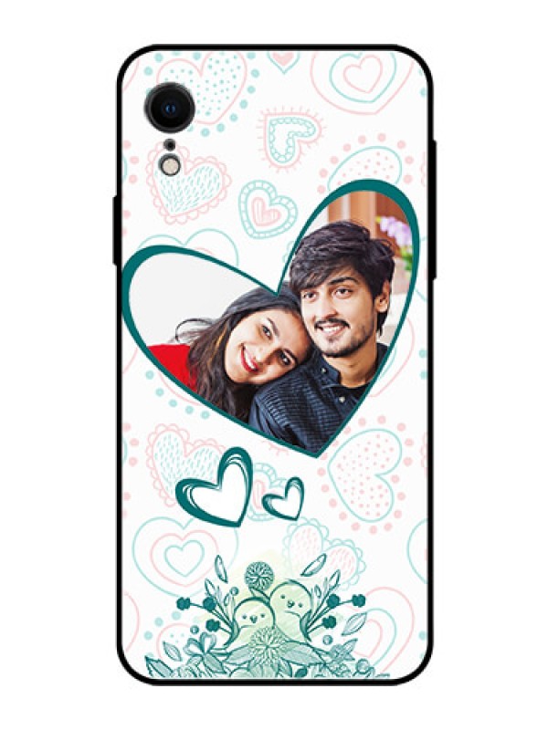 Custom Apple iPhone XR Photo Printing on Glass Case  - Premium Couple Design