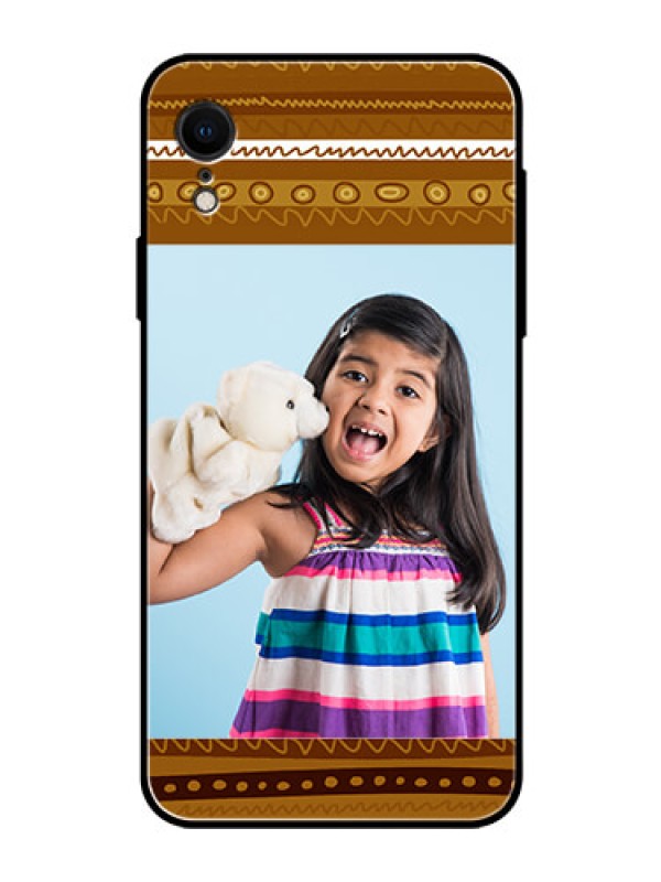 Custom Apple iPhone XR Custom Glass Phone Case  - Friends Picture Upload Design 