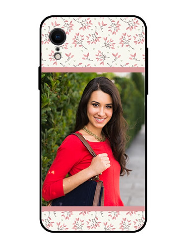 Custom Apple iPhone XR Custom Glass Phone Case  - Premium Floral Design
