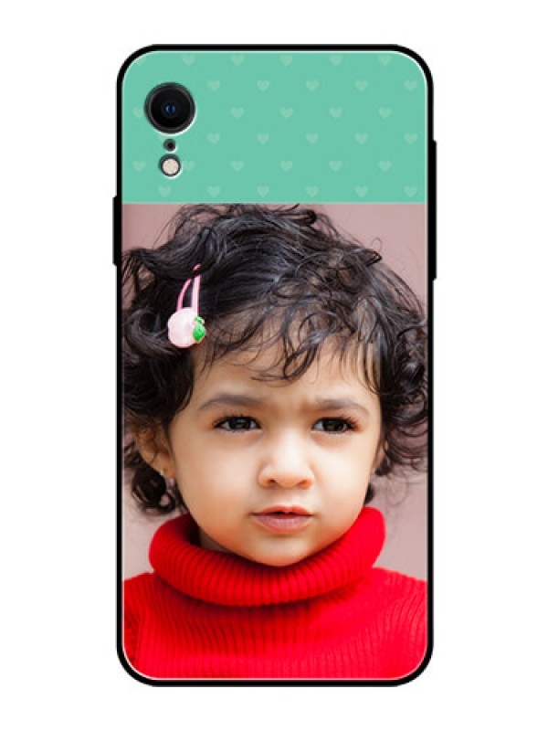 Custom Apple iPhone XR Custom Glass Phone Case  - Lovers Picture Design