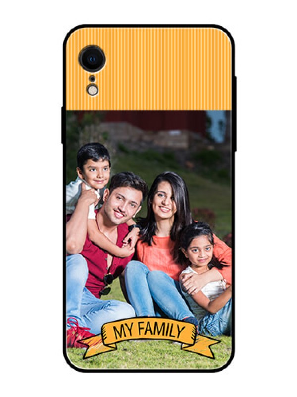 Custom Apple iPhone XR Custom Glass Phone Case  - My Family Design