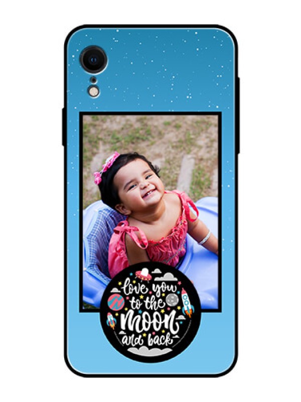 Custom Apple iPhone XR Custom Glass Mobile Case  - Wave Pattern Colorful Design