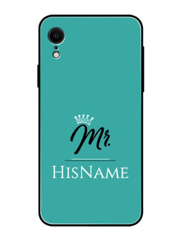 Custom Iphone Xr Custom Glass Phone Case Mr with Name
