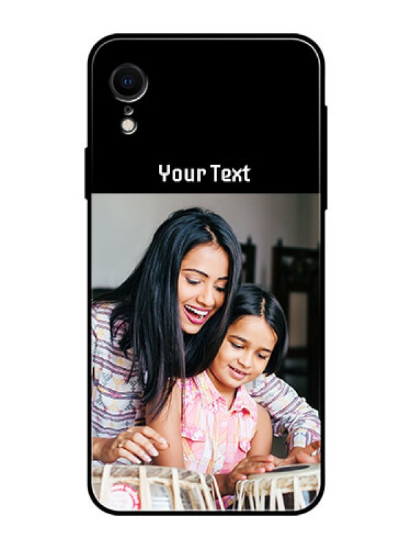 Custom Iphone Xr Photo with Name on Glass Phone Case