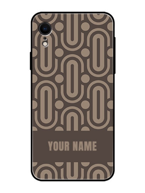 Custom iPhone XR Custom Glass Phone Case - Captivating Zero Pattern Design