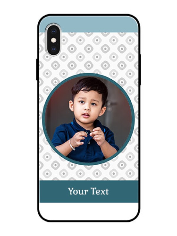 Custom Apple iPhone XS Max Personalized Glass Phone Case  - Premium Cover Design