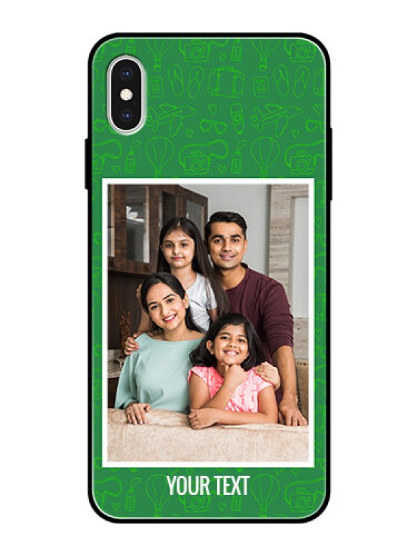 Custom Apple iPhone XS Max Personalized Glass Phone Case  - Picture Upload Design