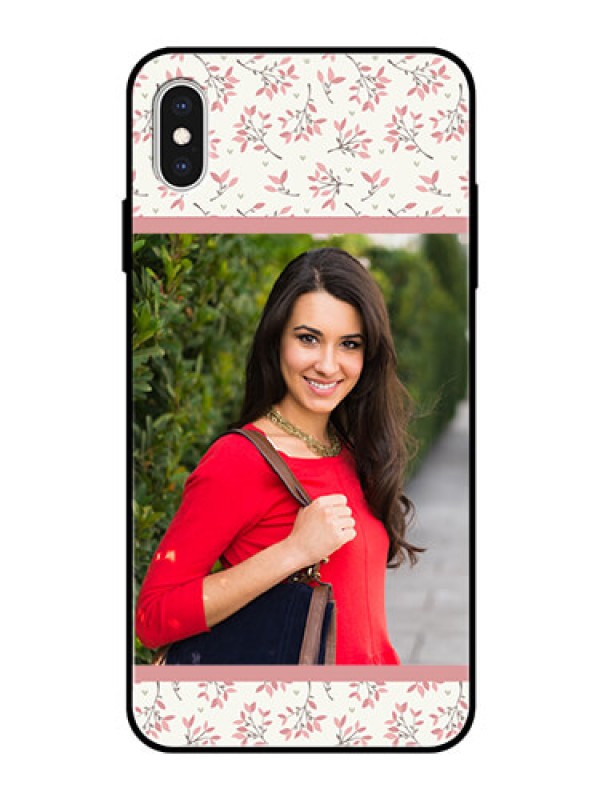 Custom Apple iPhone XS Max Custom Glass Phone Case  - Premium Floral Design