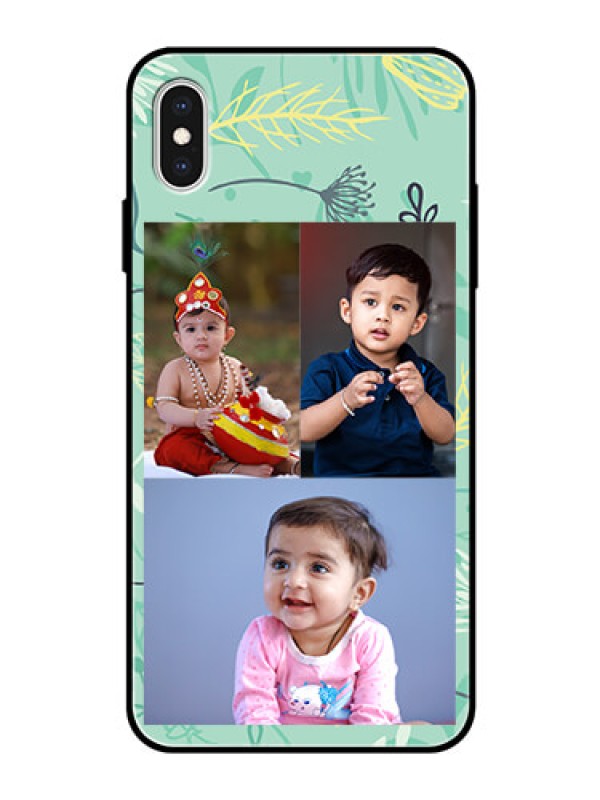 Custom Apple iPhone XS Max Photo Printing on Glass Case  - Forever Family Design 