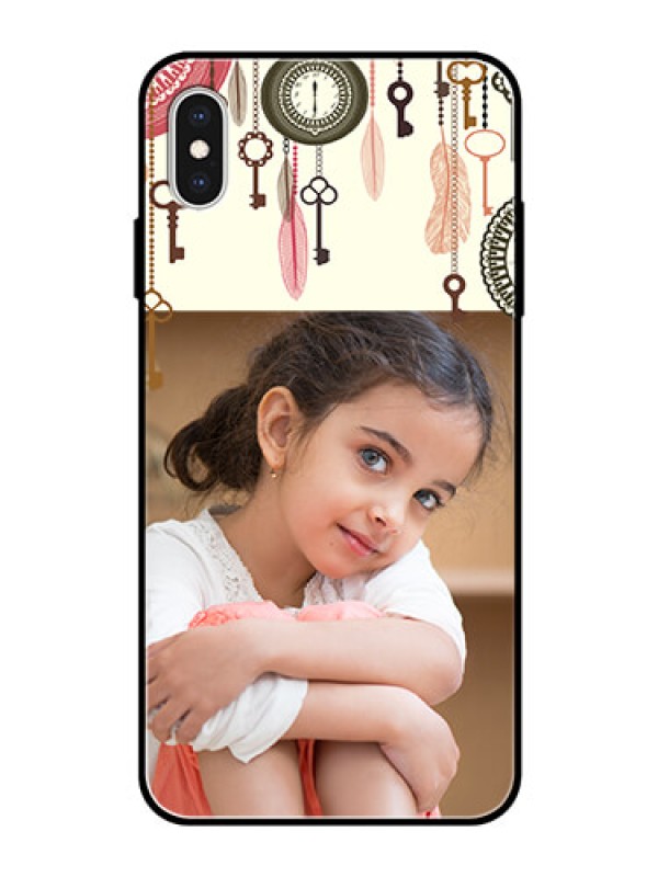 Custom Apple iPhone XS Max Custom Glass Mobile Case  - Boho Style Design