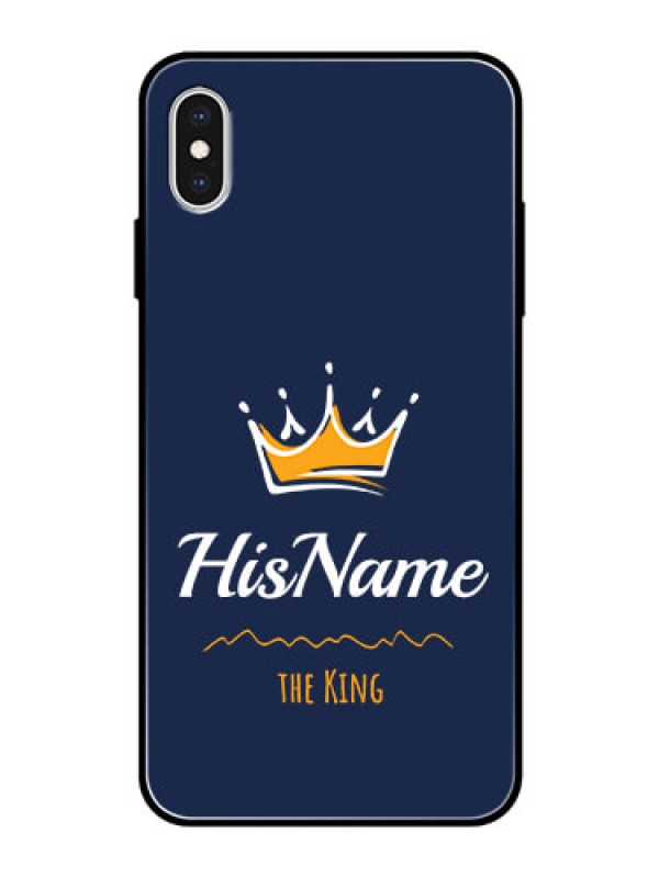 Custom Iphone Xs Max Glass Phone Case King with Name