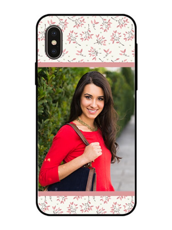 Custom iPhone XS Custom Glass Phone Case  - Premium Floral Design