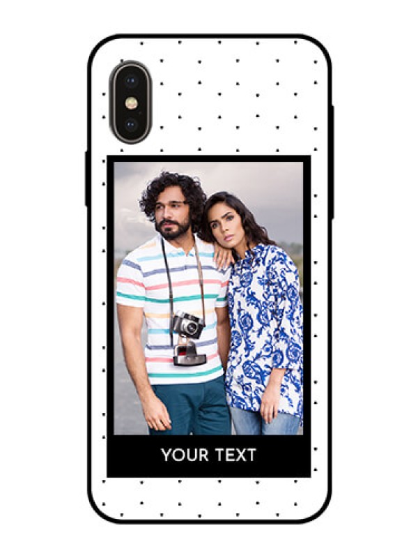 Custom iPhone XS Photo Printing on Glass Case  - Premium Design