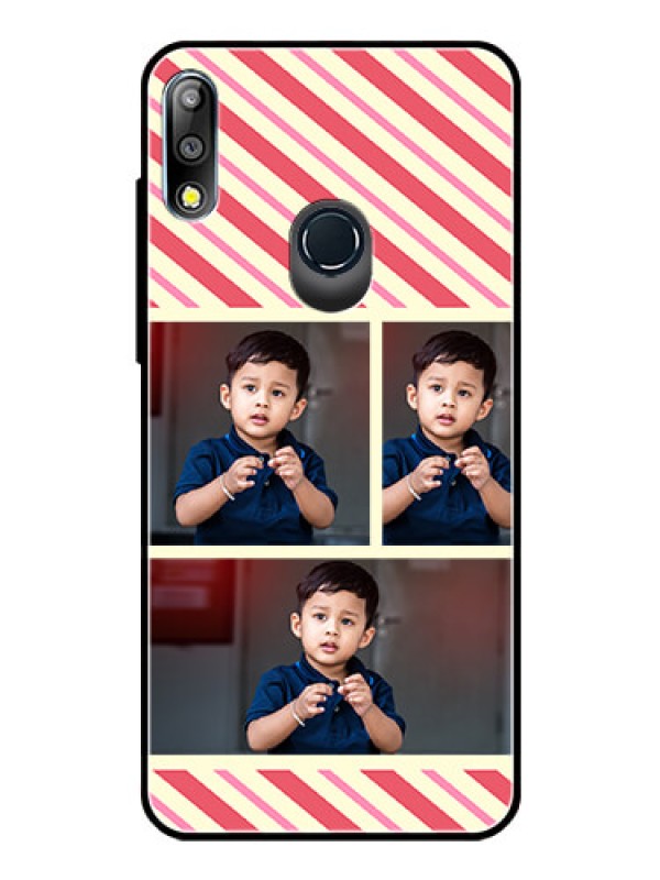 Custom Zenfone Max pro M2 Personalized Glass Phone Case  - Picture Upload Mobile Case Design