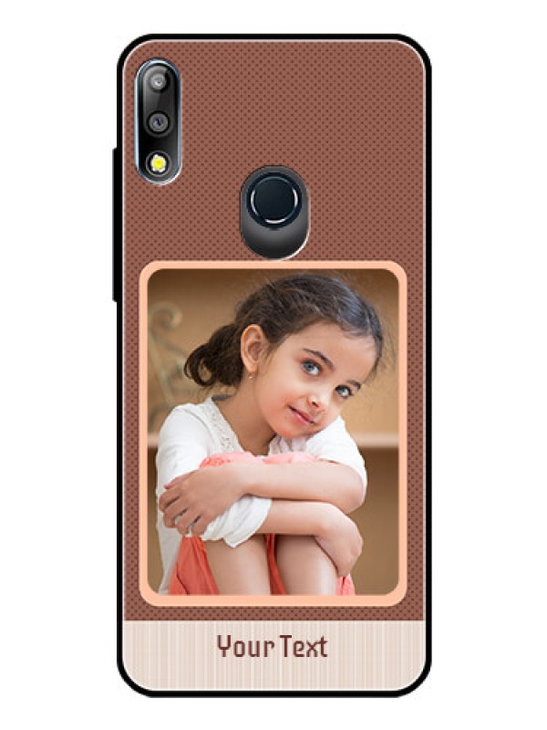 Custom Zenfone Max pro M2 Custom Glass Phone Case  - Simple Pic Upload Design