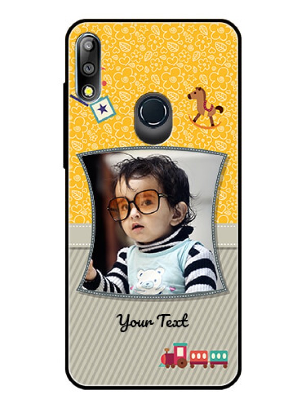 Custom Zenfone Max pro M2 Personalized Glass Phone Case  - Baby Picture Upload Design