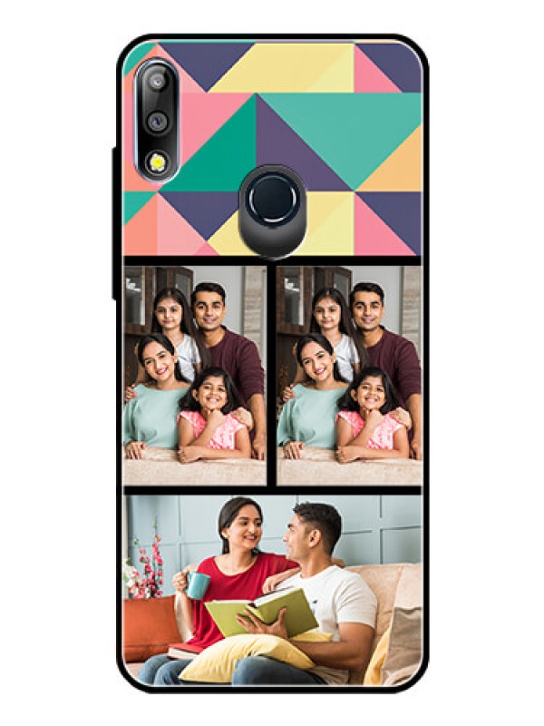 Custom Zenfone Max pro M2 Custom Glass Phone Case  - Bulk Pic Upload Design
