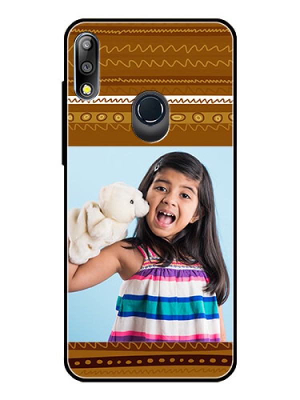 Custom Zenfone Max pro M2 Custom Glass Phone Case  - Friends Picture Upload Design 
