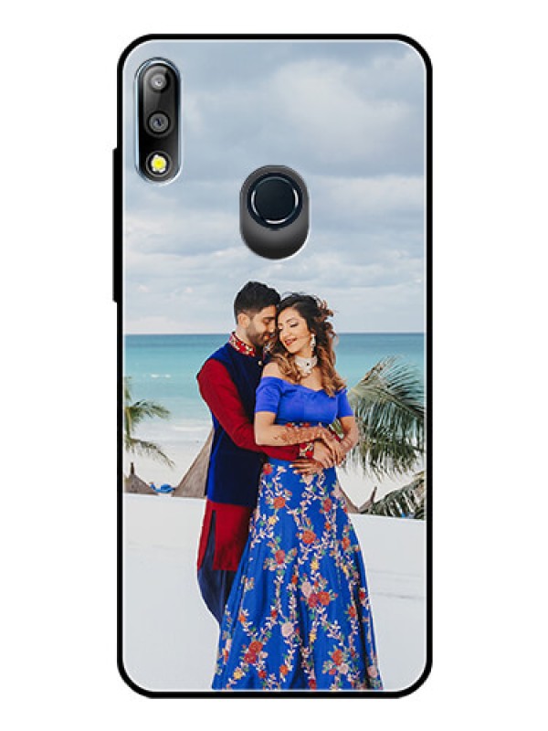 Custom Zenfone Max pro M2 Photo Printing on Glass Case  - Upload Full Picture Design