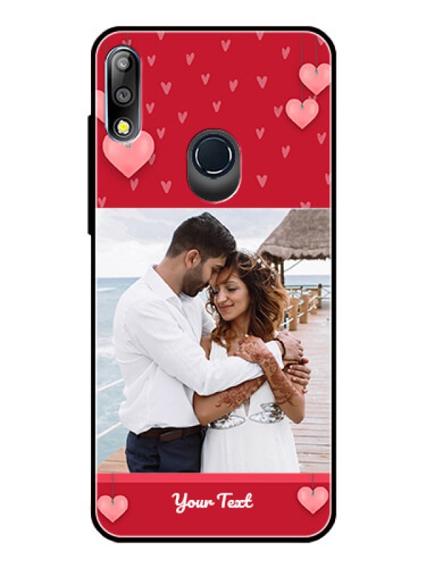 Custom Zenfone Max pro M2 Custom Glass Phone Case  - Valentines Day Design