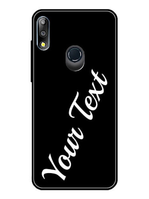 Custom Zenfone Max pro M2 Custom Glass Mobile Cover with Your Name
