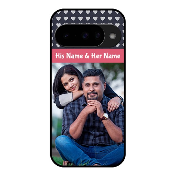 Google Pixel 10 5G Custom Glass Phone Case - Love Symbols Design