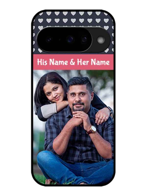 Custom Google Pixel 10 5G Custom Glass Phone Case - Love Symbols Design
