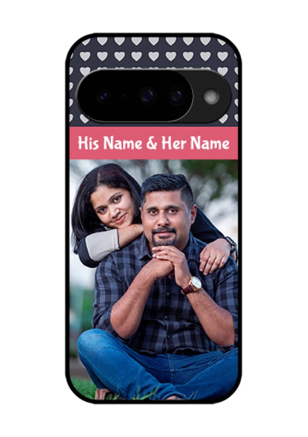 Google Pixel 10 5G Custom Glass Phone Case - Love Symbols Design