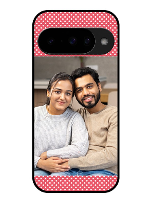 Custom Google Pixel 10 5G Custom Glass Phone Case - White Dotted Design