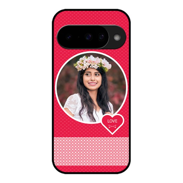 Google Pixel 10 5G Custom Glass Phone Case - Pink Color Pattern Design