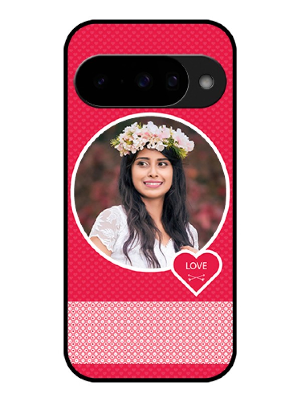 Custom Google Pixel 10 5G Custom Glass Phone Case - Pink Color Pattern Design