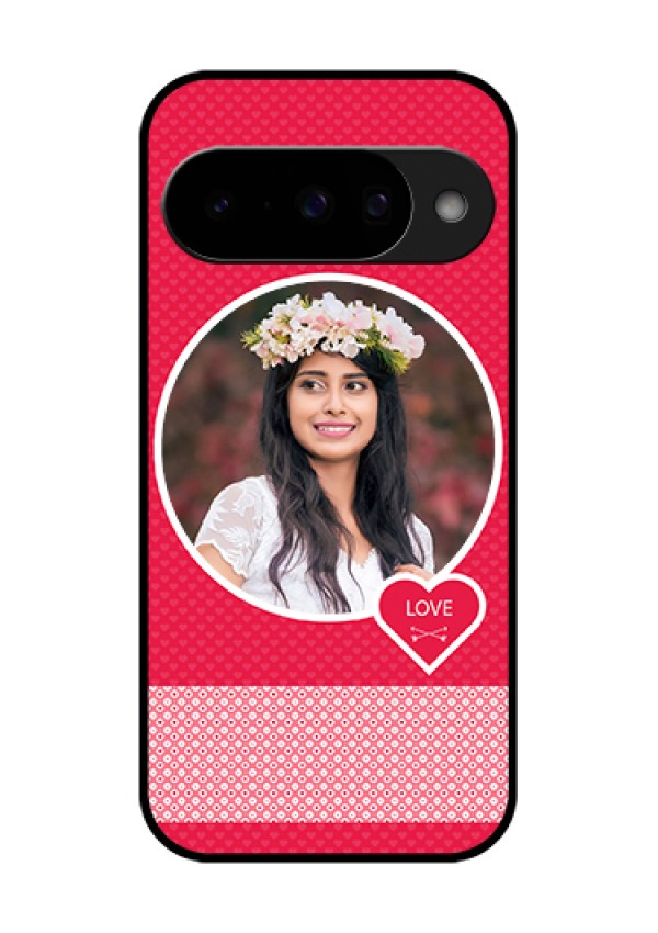 Google Pixel 10 5G Custom Glass Phone Case - Pink Color Pattern Design