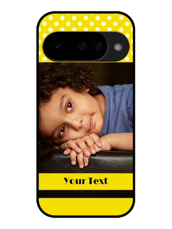 Custom Google Pixel 10 5G Custom Glass Phone Case - Bright Yellow Case Design