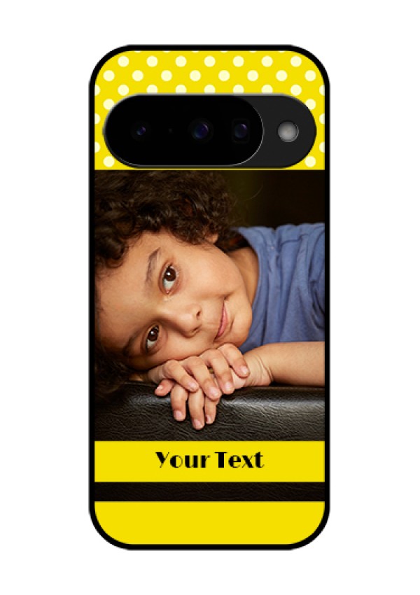 Google Pixel 10 5G Custom Glass Phone Case - Bright Yellow Case Design