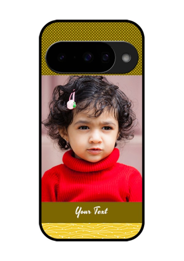 Google Pixel 10 5G Custom Glass Phone Case - Simple Green Color Design