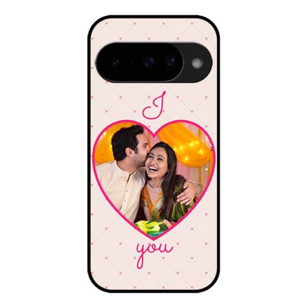 Google Pixel 10 5G Custom Glass Phone Case - Heart Shape Design