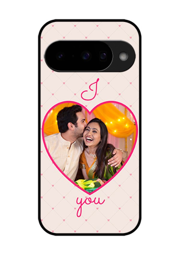 Google Pixel 10 5G Custom Glass Phone Case - Heart Shape Design